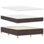 Box spring seng med hovedgærde Mørk Brun 160 x 200 cm Stof