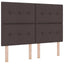 Box spring seng med hovedgærde Mørk Brun 160 x 200 cm Stof