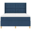 Box spring seng med hovedgærde Blå 160 x 200 cm Stof