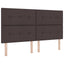 Box spring seng med hovedgærde Mørk Brun 180 x 200 cm Stof