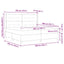 Box spring seng med hovedgærde Lysegrå 200 x 200 cm Stof
