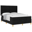 Box spring seng med hovedgærde Sort 140 x 200 cm Stof