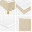 Box spring seng med hovedgærde Creme 180 x 200 cm Stof