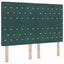 Box spring seng med madras Mørkegrøn 140 x 190 cm Fløjl