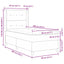 Box spring seng med hovedgærde Lyserød 80 x 200 cm Fløjl