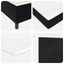 Box spring seng med hovedgærde Sort 90 x 190 cm Fløjl