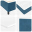 Box spring seng med hovedgærde Blå 100 x 200 cm Fløjl