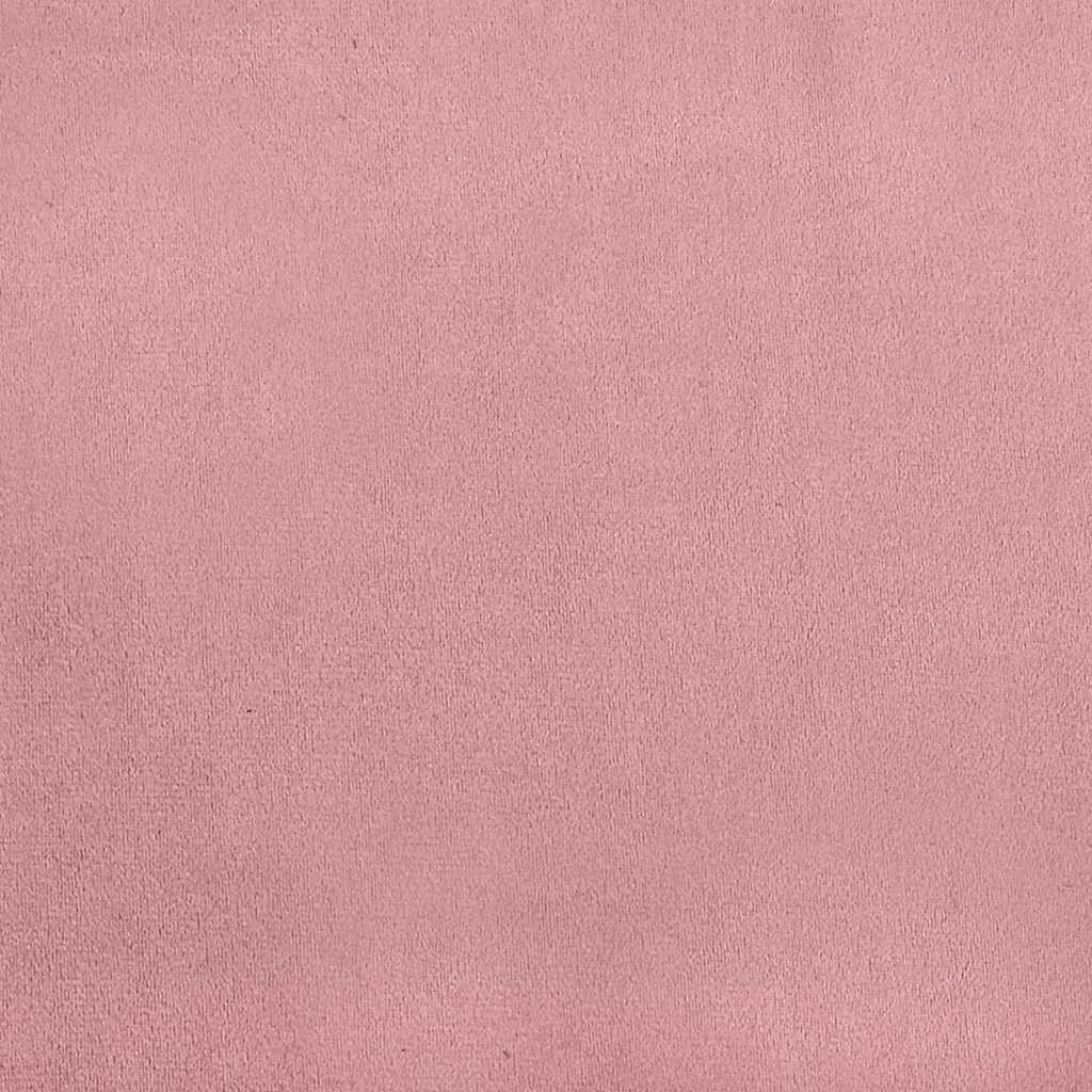 Box spring seng med hovedgærde Lyserød 90 x 200 cm Fløjl