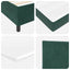 Box spring seng med hovedgærde Mørkegrøn 140 x 200 cm Fløjl