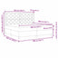 Box spring seng med hovedgærde Sort 200 x 200 cm Fløjl