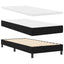 Box spring seng med LED-lysstrimler Sort 80 x 200 cm Stof