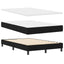 Box spring seng med LED-lysstrimler Sort 120 x 190 cm Stof
