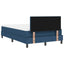 Box spring seng med pude med hovedgærde Blå 120 x 200 cm Stof