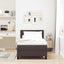 Box spring seng med pude Mørk Brun 90 x 200 cm Stof