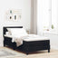 Box spring seng med pude med hovedgærde Sort 100 x 200 cm Stof