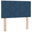 Box spring seng med LED-lysstrimler Blå 120 x 190 cm Stof