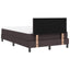 Box spring seng med pude Mørk Brun 120 x 200 cm Stof