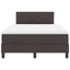Box spring seng med pude Mørk Brun 120 x 200 cm Stof