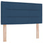 LED Box Spring Bed med hovedgærde Blå 120 x 190 cm Stof