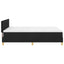 LED Box Spring Bed med LED-lysstrimler Sort 160 x 200 cm Stof
