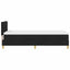 LED Box Spring Bed med LED-lysstrimler Sort 80 x 200 cm Stof