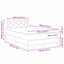 LED Box Spring Bed med hovedgærde Mørkegrå 120 x 190 cm Fløjl