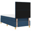 LED Box Spring Bed med hovedgærde Blå 90 x 190 cm Stof