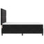 LED Box Spring Bed med madras Sort 160 x 200 cm Fløjl