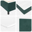 LED Box Spring Bed med hovedgærde Mørkegrøn 160 x 200 cm Fløjl