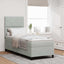 LED Box Spring Bed med hovedgærde Lysegrå 80 x 200 cm Fløjl