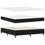 LED Box Spring Bed med hovedgærde Sort 180 x 200 cm Stof