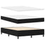 LED Box Spring Bed med hovedgærde Sort 140 x 200 cm Stof