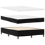 Box spring seng med LED-lysstrimler Sort 160 x 200 cm Fløjl