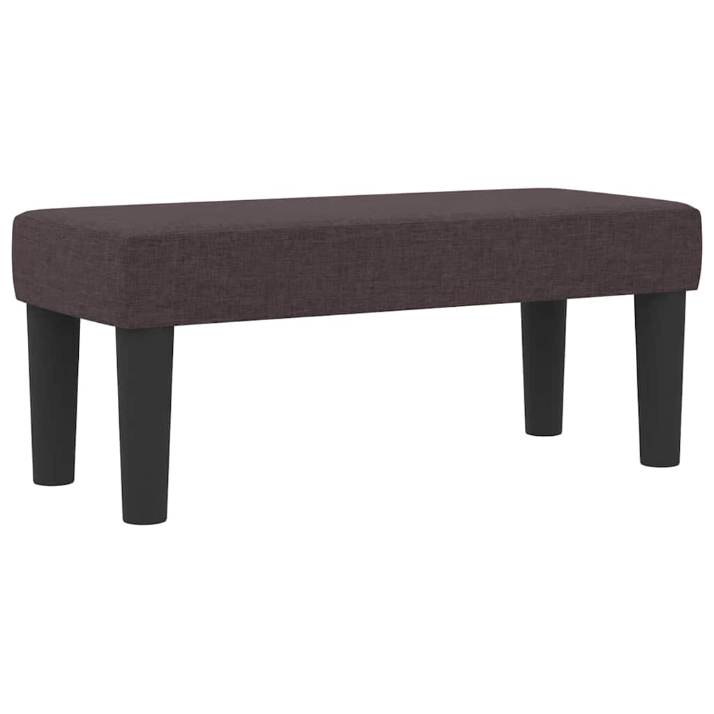 Box spring seng med hovedgærde Mørk Brun 90 x 190 cm Stof