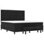 Box spring seng med hovedgærde Sort 180 x 200 cm Stof