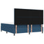 Box spring seng med hovedgærde Blå 180 x 200 cm Stof