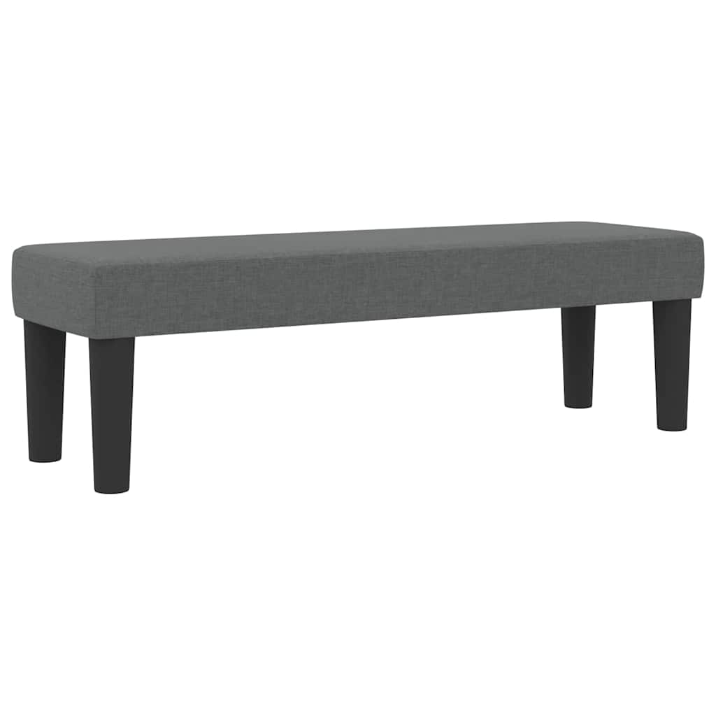 Box spring seng med hovedgærde Mørkegrå 200 x 200 cm Stof
