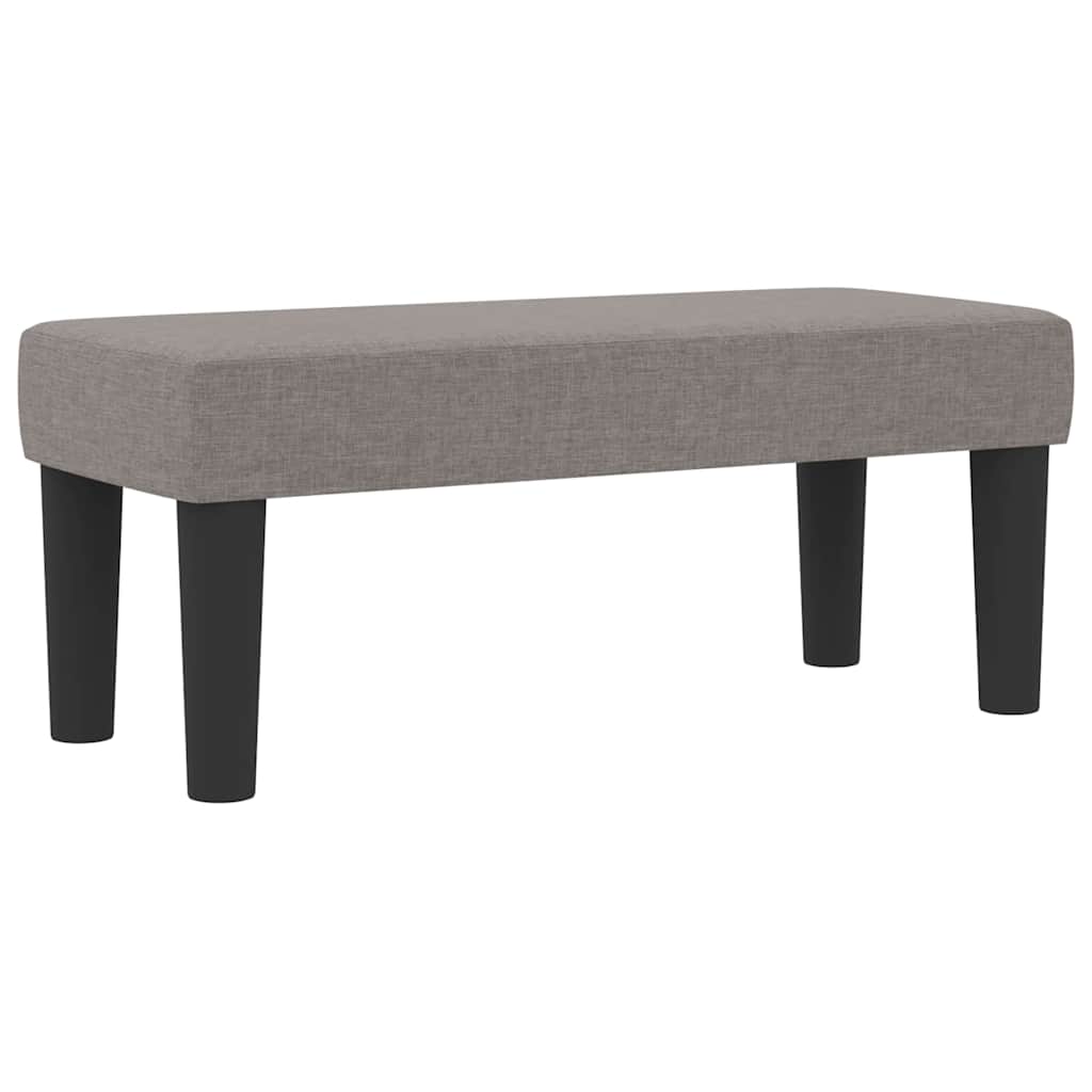 Box spring seng med hovedgærde Gråbrun 90 x 200 cm Stof