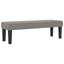 Box spring seng med hovedgærde Gråbrun 120 x 200 cm Stof