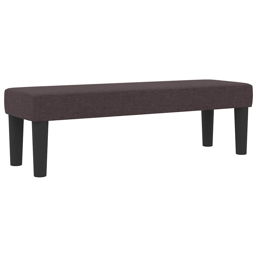 Box spring seng med hovedgærde Mørk Brun 140 x 190 cm Stof