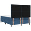 Box spring seng med hovedgærde Blå 140 x 200 cm Stof