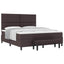Box spring seng med hovedgærde Mørk Brun 180 x 200 cm Stof