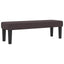 Box spring seng med hovedgærde Mørk Brun 180 x 200 cm Stof
