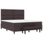 Box spring seng med hovedgærde Mørk Brun 180 x 200 cm Stof