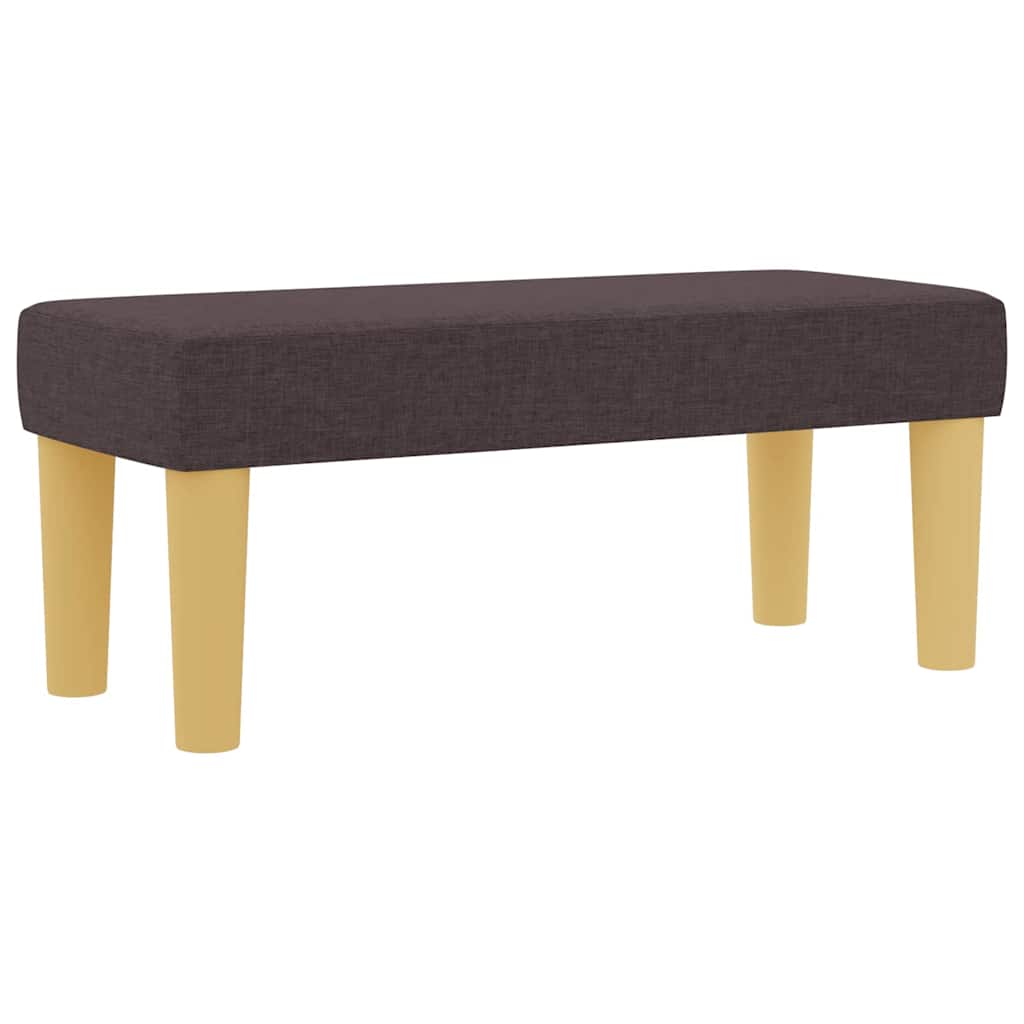 Box spring seng med hovedgærde Mørkebrun 200 x 90 cm Stof