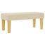 Box spring seng med hovedgærde Creme 200 x 100 cm Stof