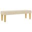 Box spring seng med hovedgærde Creme 200 x 200 cm Stof
