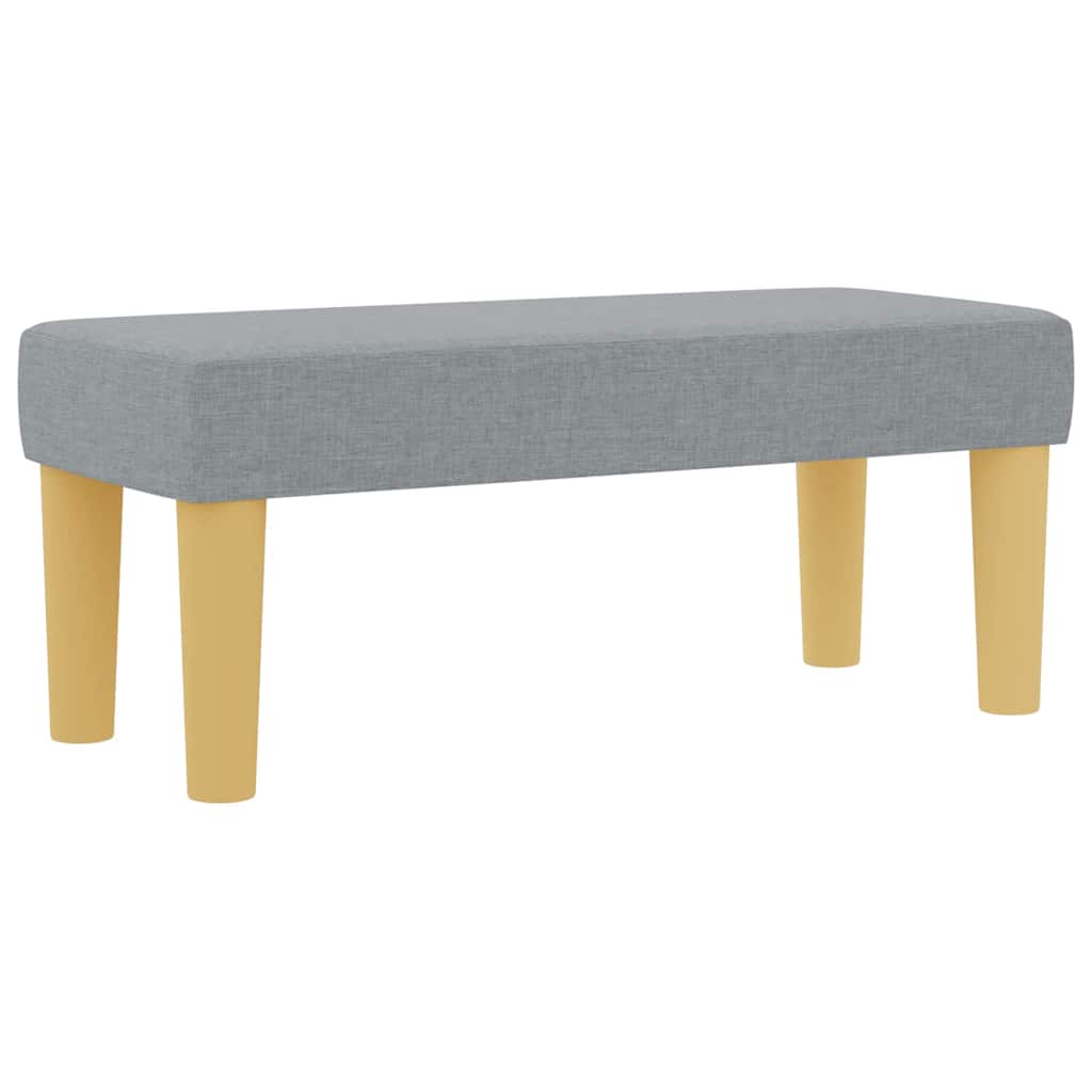 Box spring seng med hovedgærde Lysegrå 200 x 80 cm Stof