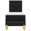 Box spring seng med pude med hovedgærde Sort 200 x 80 cm Stof