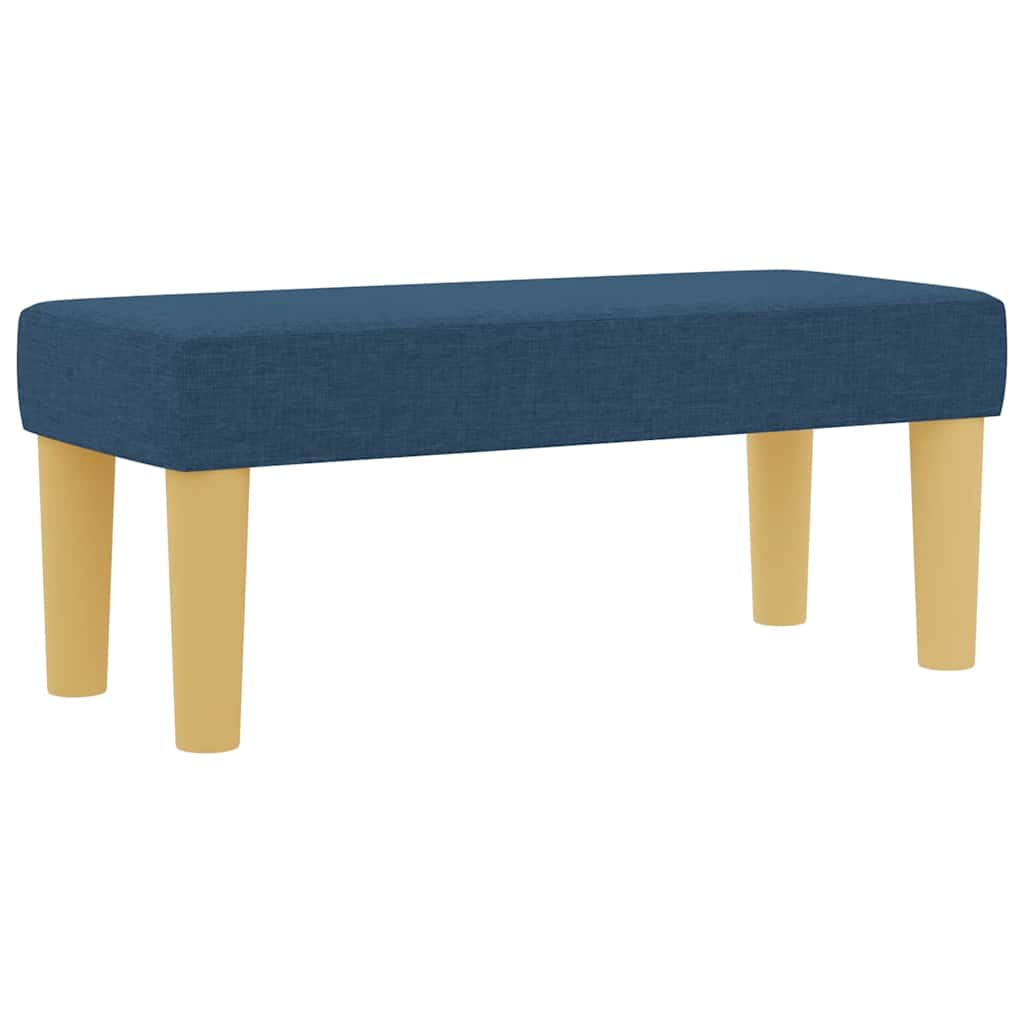 Box spring seng med hovedgærde Blå 200 x 80 cm Stof
